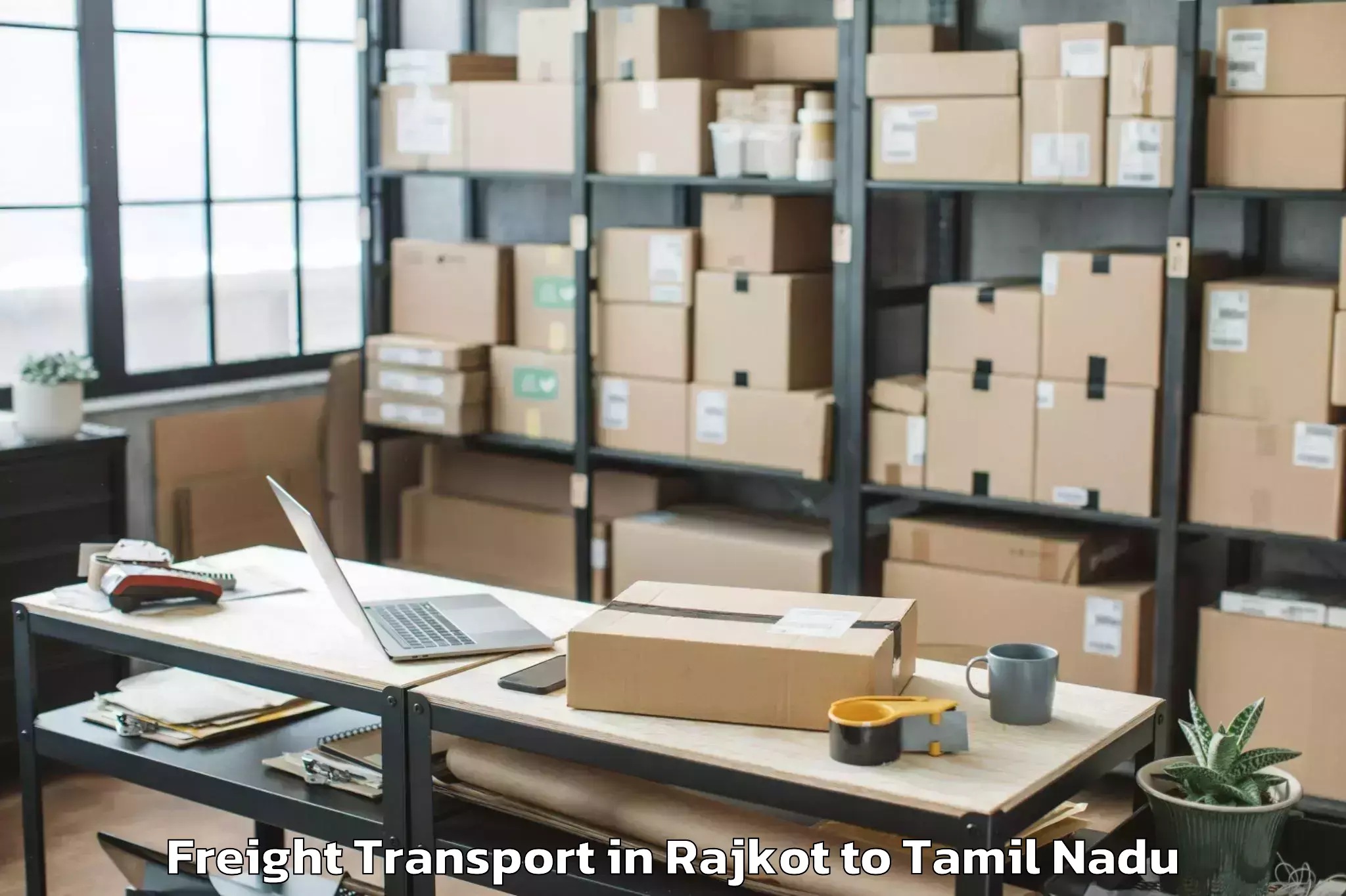 Rajkot to Shanmugha Arts Science Technol Freight Transport Booking